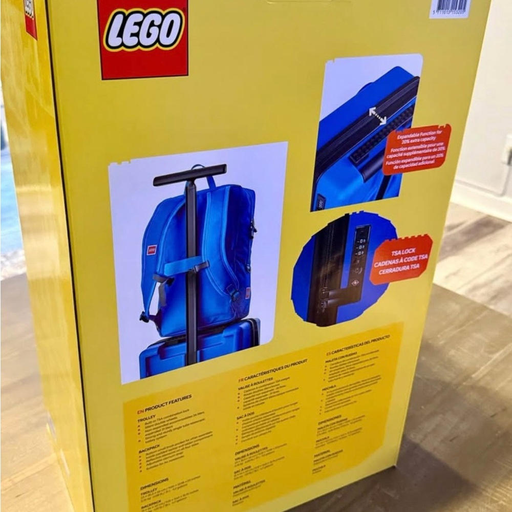 LEGO Bright Blue Luggage and Backpack Set - Picture 4 of 4